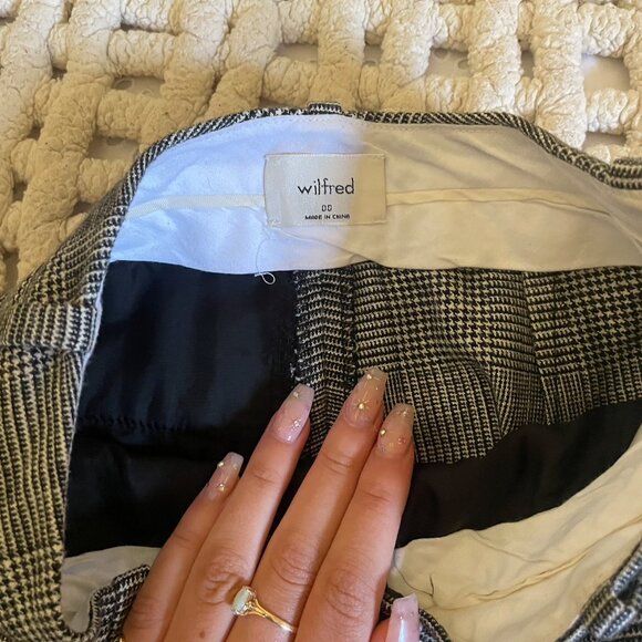 Aritzia Wilfred Plaid Work/Dress Pants - Picture 2 of 3